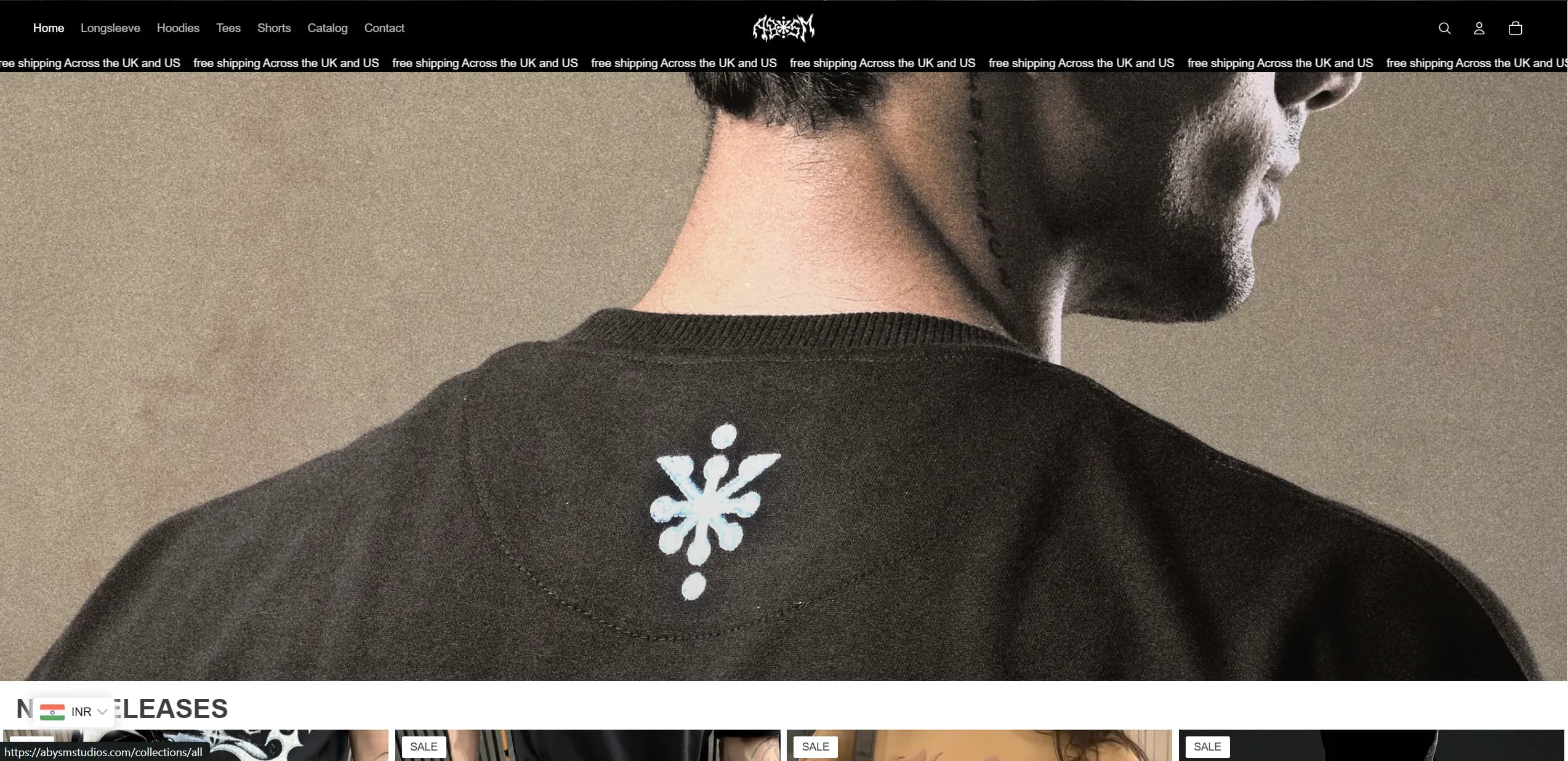 Abysm Studios front page